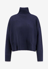 PINKO Falkland High-Neck Ribbed Sweater Blue 105446A2Q9G83_Blue_29840484