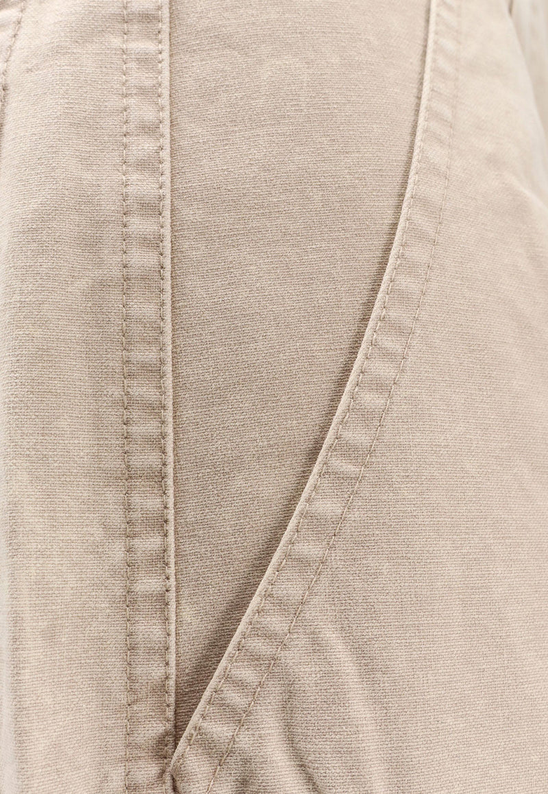 Isabel Marant Etoile Kiana Denim Pants Beige PA0562FAC3G02E23EC_Beige_29840964