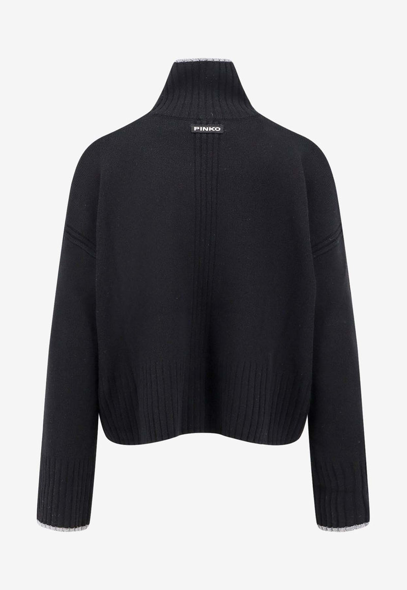 PINKO Falkland High-Neck Ribbed Sweater Black 105446A2Q9Z99_Black_29842274