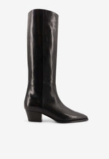 Aeyde Medea 40 Leather Knee-High Boots Black A11KB0619002001225Black_Black_29843202