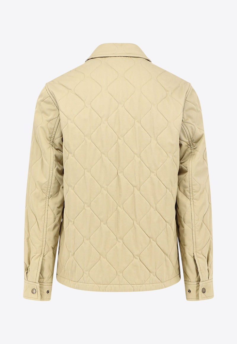 Burberry Quilted Buttoned Jacket Beige 8110180C2981_HAMPER_29838561