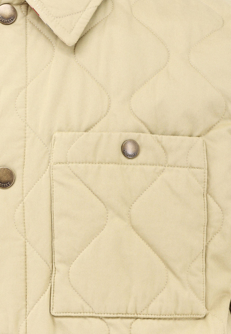 Burberry Quilted Buttoned Jacket Beige 8110180C2981_HAMPER_29838561