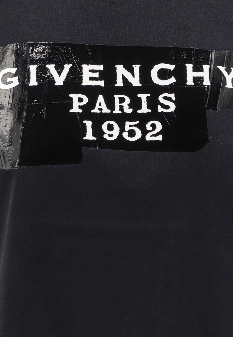 Givenchy Logo Tape Print T-shirt Black BW70FJP78U001_Black_34275571