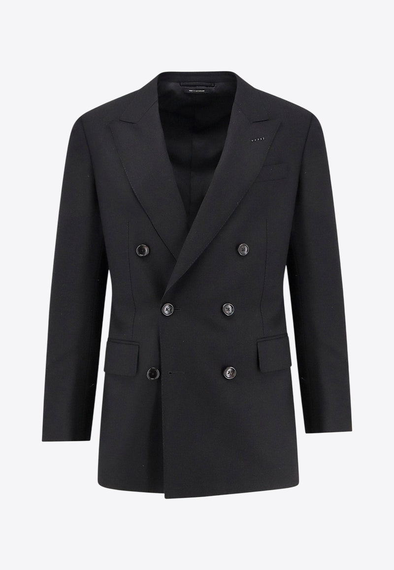 Tom Ford Wool Double-Breasted Blazer Black JLNP02W0056NAA_Black_29846048
