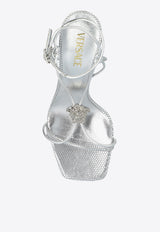 Versace La Medusa 85 Metallic-Leather Sandals 1020965 1A15236 1E01P