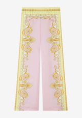 Printed Wide-Leg Pants