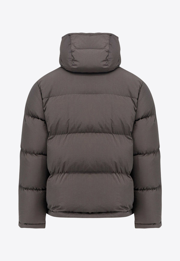 Dolce & Gabbana Logo Plaque Down Jacket Gray G9BRFTFUS28N0636_Grey_29845260