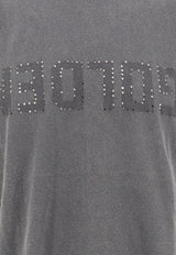 Golden Goose DB Perforated Logo Distressed T-shirt Gray GMP01220P00067160318_Grey_32774265