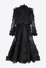 Zimmermann Hypnotic Applique Midi Dress Black 6111DF251BLK_Black_29845244