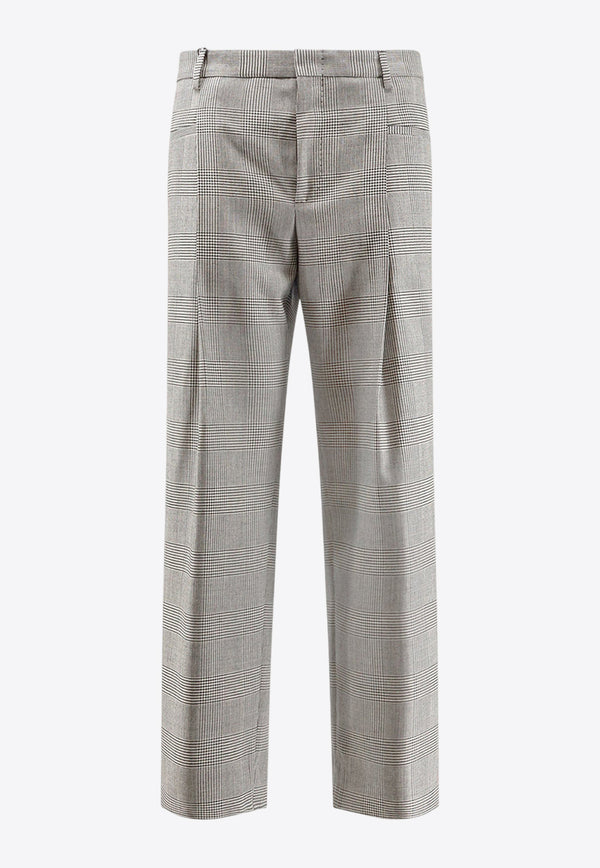 Dolce & Gabbana Houndstooth Wool Pants Gray GP148TFQ2MZS8100_Grey_29843631