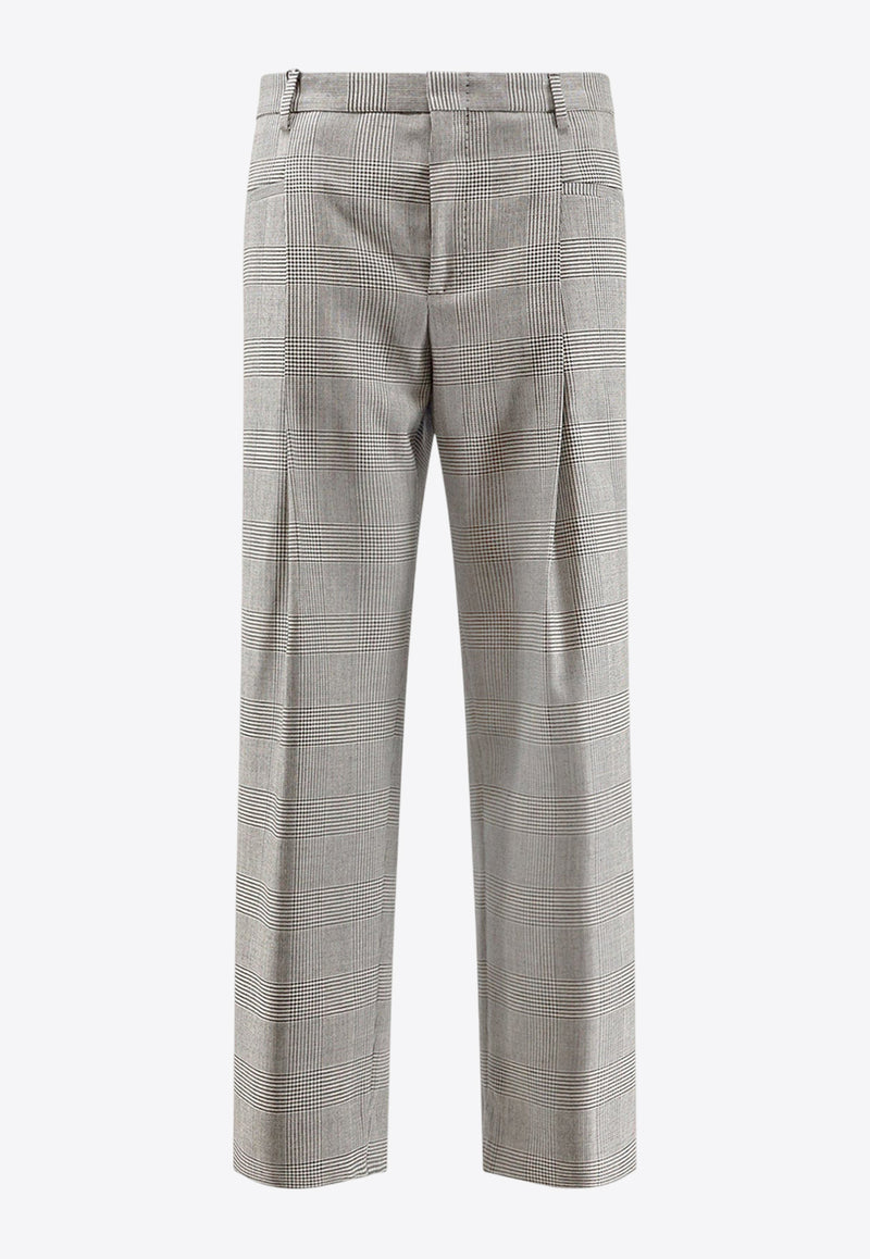 Dolce & Gabbana Houndstooth Wool Pants Gray GP148TFQ2MZS8100_Grey_29843631