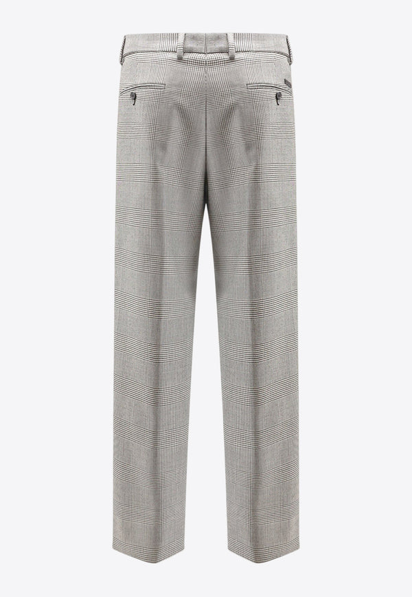 Dolce & Gabbana Houndstooth Wool Pants Gray GP148TFQ2MZS8100_Grey_29843631