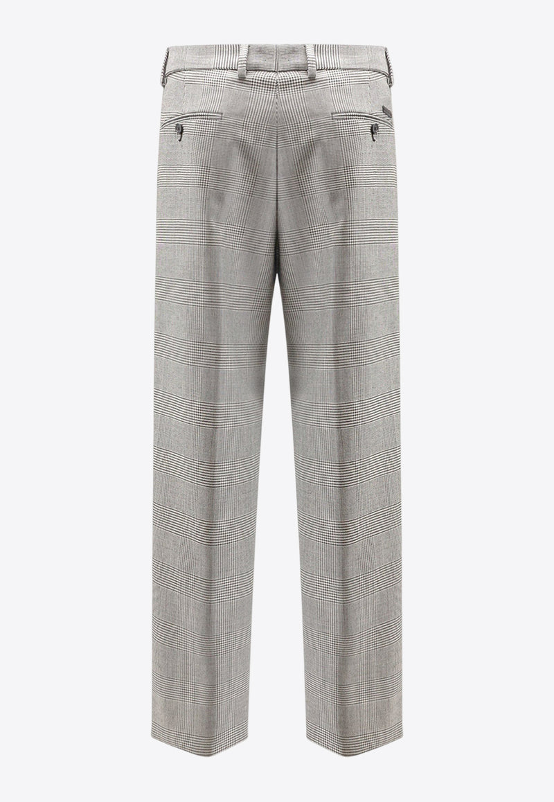 Dolce & Gabbana Houndstooth Wool Pants Gray GP148TFQ2MZS8100_Grey_29843631