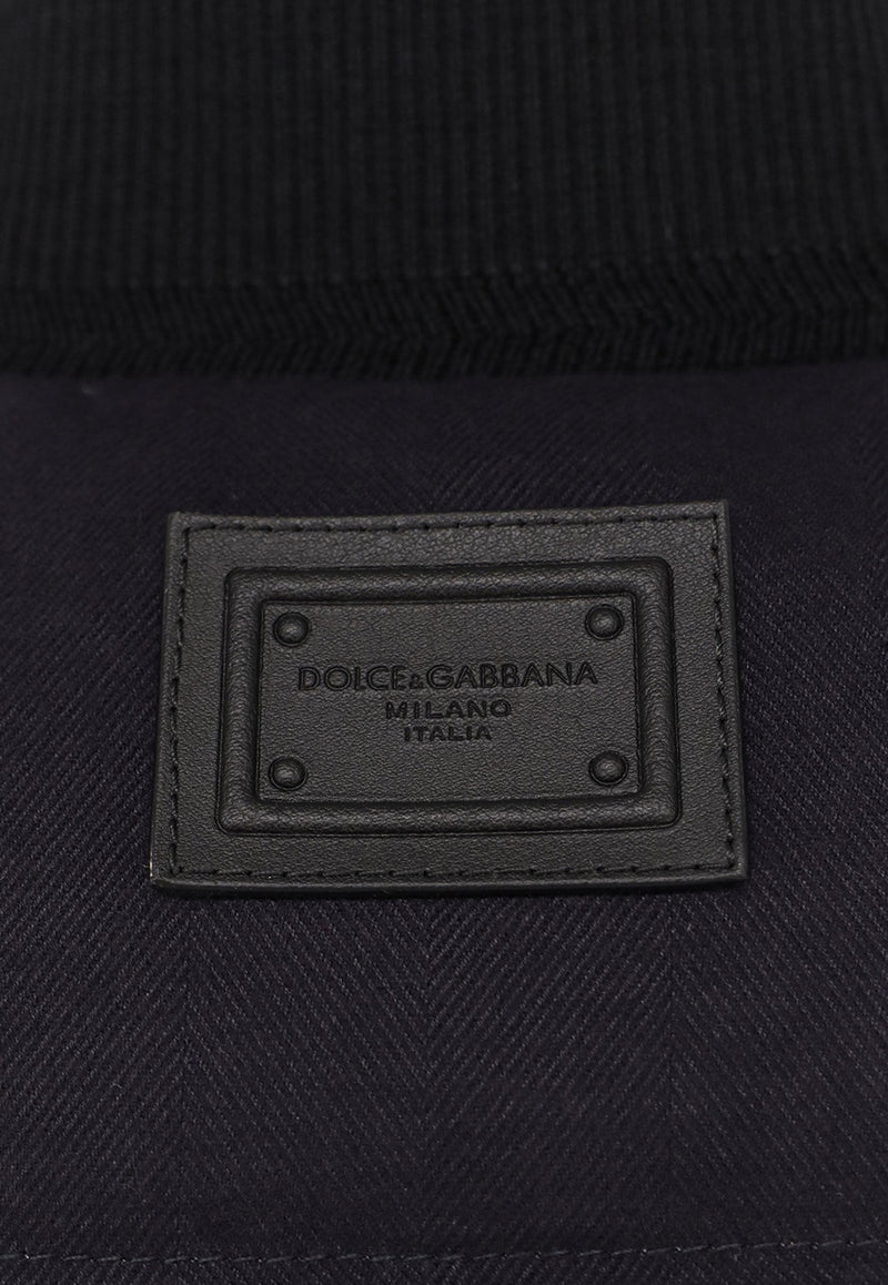 Dolce & Gabbana Logo Patch Reversible Down Vest Navy G9BSPTFCTABS8031_FANTASIA_29845829