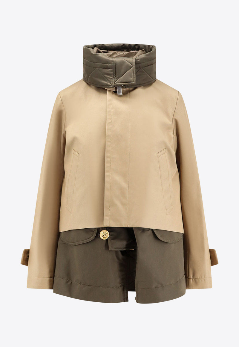 Sacai Double-Layer Cropped Jacket Beige 2508025667_BEIGE D KHAKI_29840836