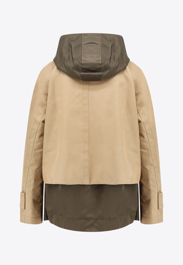 Sacai Double-Layer Cropped Jacket Beige 2508025667_BEIGE D KHAKI_29840836