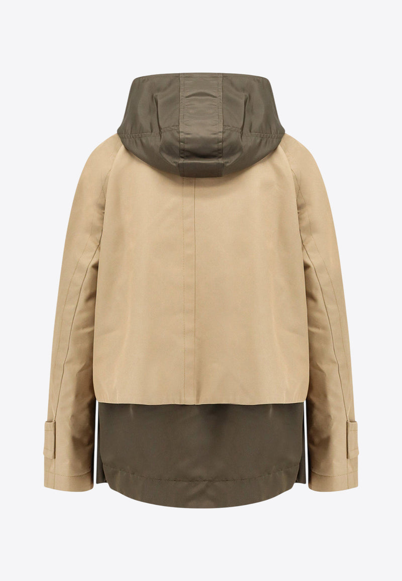 Sacai Double-Layer Cropped Jacket Beige 2508025667_BEIGE D KHAKI_29840836