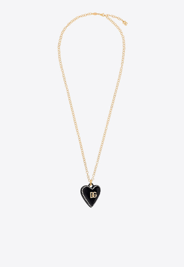 Dolce & Gabbana DG Heart Pendant Necklace Gold WNR6I1W1111ZOO00_Golden_29839400