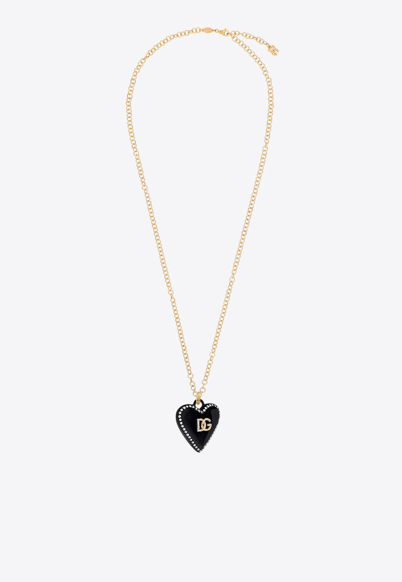 Dolce & Gabbana DG Heart Pendant Necklace Gold WNR6I1W1111ZOO00_Golden_29839400