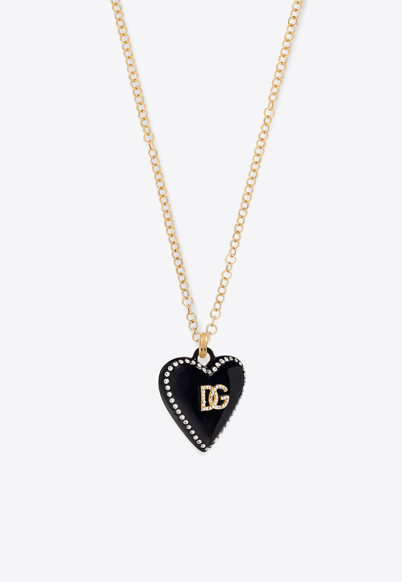 Dolce & Gabbana DG Heart Pendant Necklace Gold WNR6I1W1111ZOO00_Golden_29839400