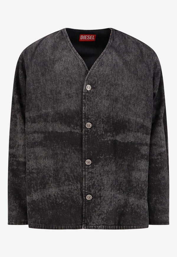 Diesel Button Denim Jacket Black A21637007DB02_OneColor_29847899