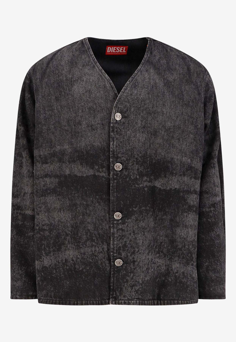 Diesel Button Denim Jacket Black A21637007DB02_OneColor_29847899
