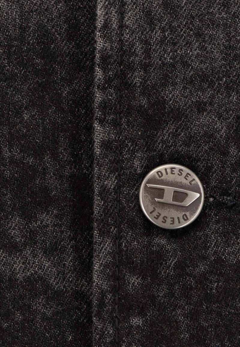 Diesel Button Denim Jacket Black A21637007DB02_OneColor_29847899