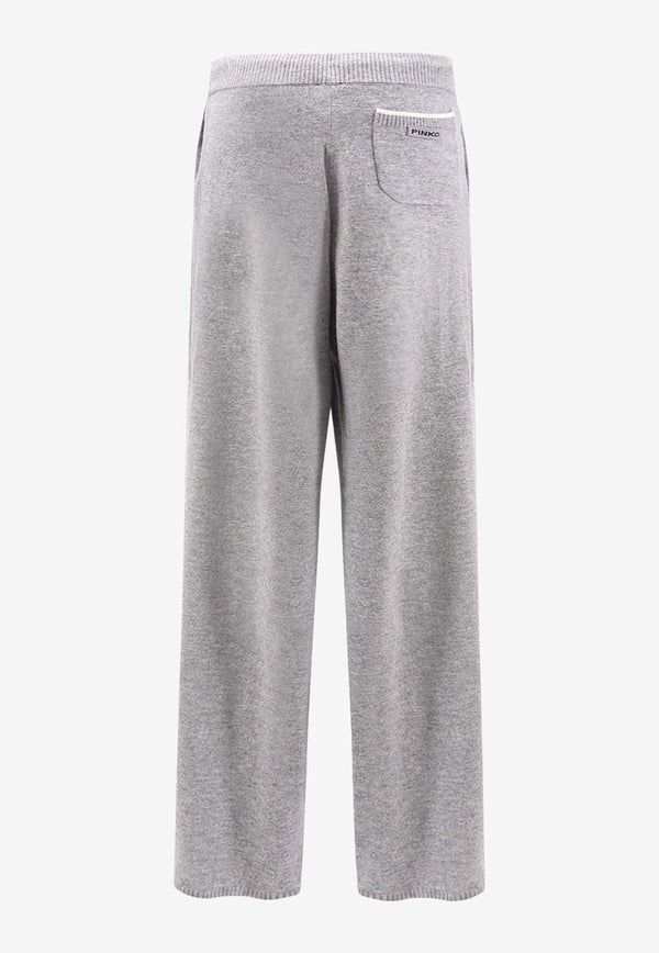 PINKO Veraguas Wide-Leg Pants Gray 105490A2Q9II2_Grey_29840105