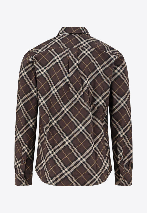 Burberry Long-Sleeved Check Shirt Brown 8115498B2412_TRUFFLE IP CHECK_29840351