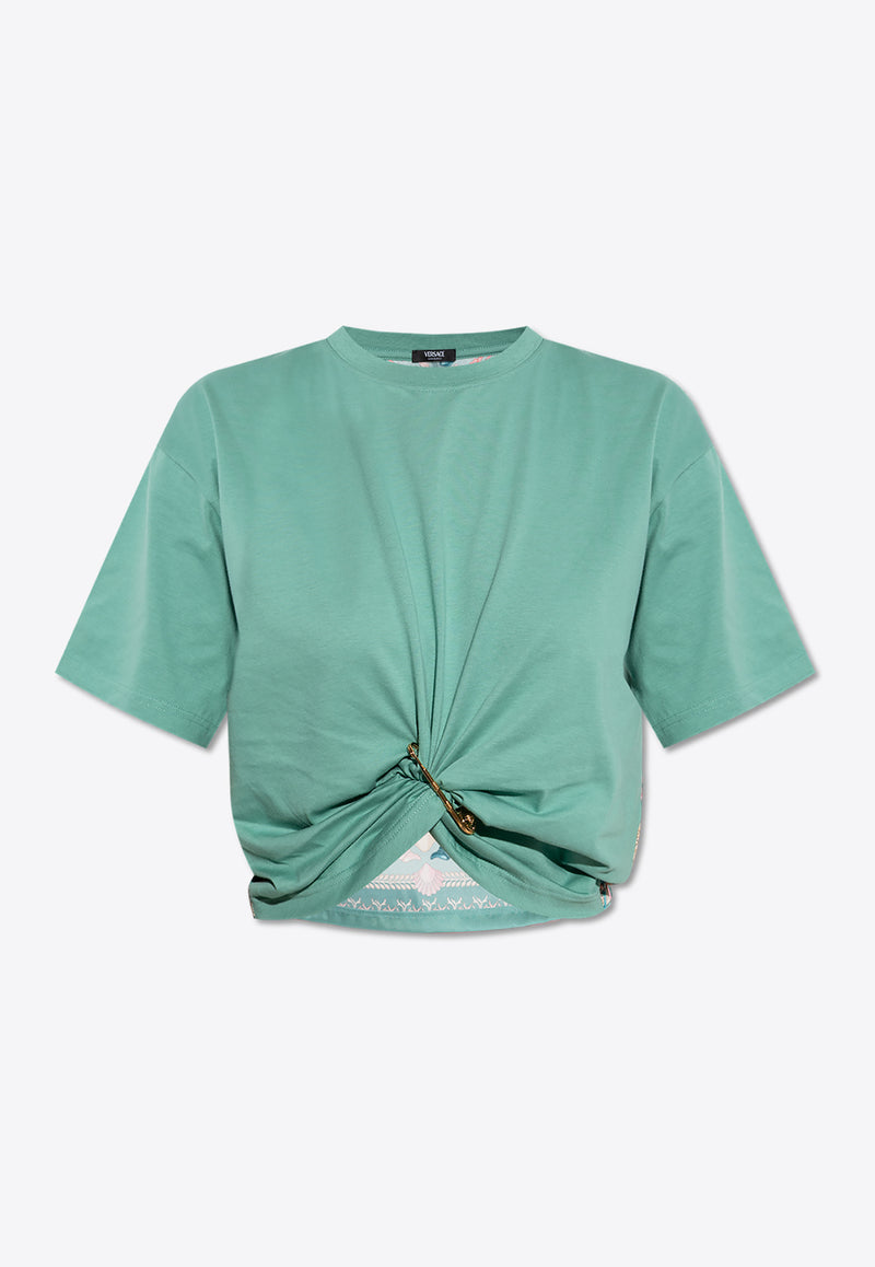 Versace Underwater Barocco Safety Pin T-shirt 1021099 1A15403 2GO80