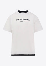 Dolce & Gabbana Logo Print Crewneck T-shirt White G8ST6ZG7PCGW0800_White_29841485
