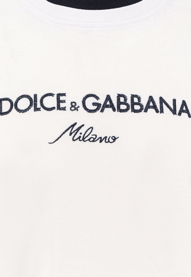 Dolce & Gabbana Logo Print Crewneck T-shirt White G8ST6ZG7PCGW0800_White_29841485