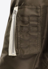 Sacai Zip-Up Bomber Jacket with Hood Khaki 2503784M532_D KHAKI NAVY_29843839