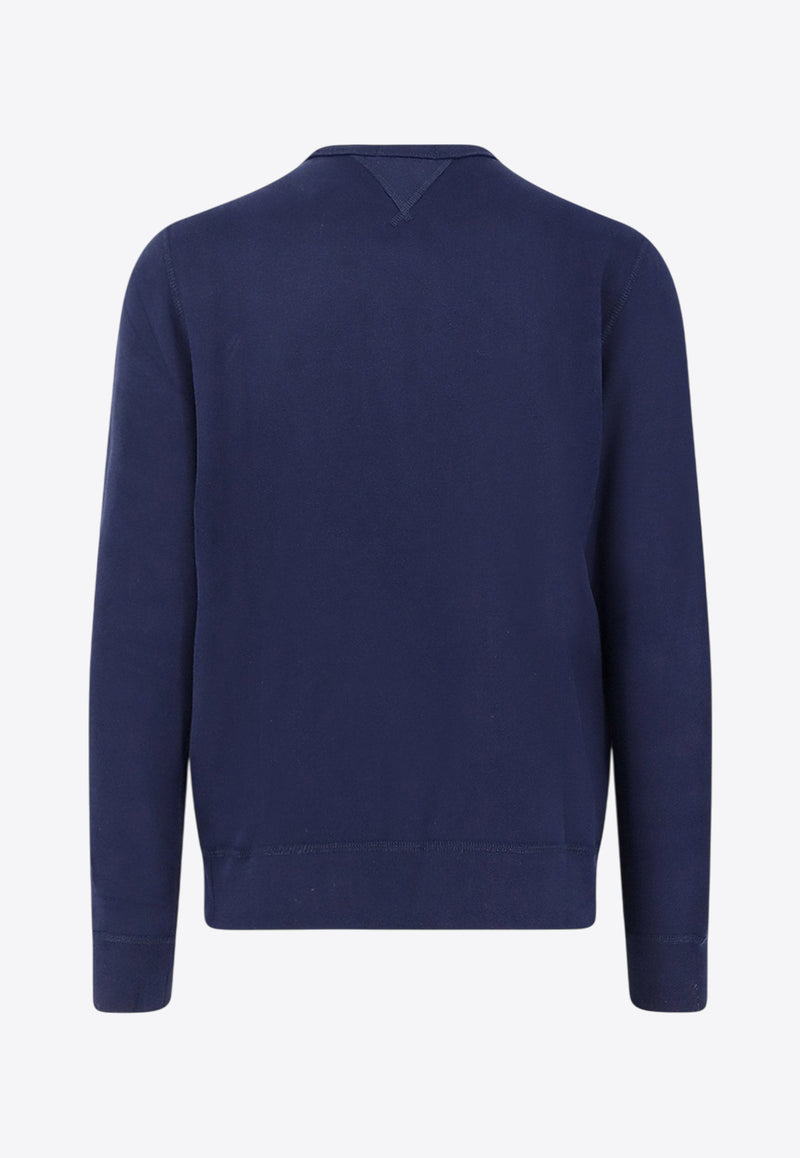 Polo Ralph Lauren Embroidered Logo Crewneck Sweatshirt Navy 710766772003_CRUISE NAVY_29840750