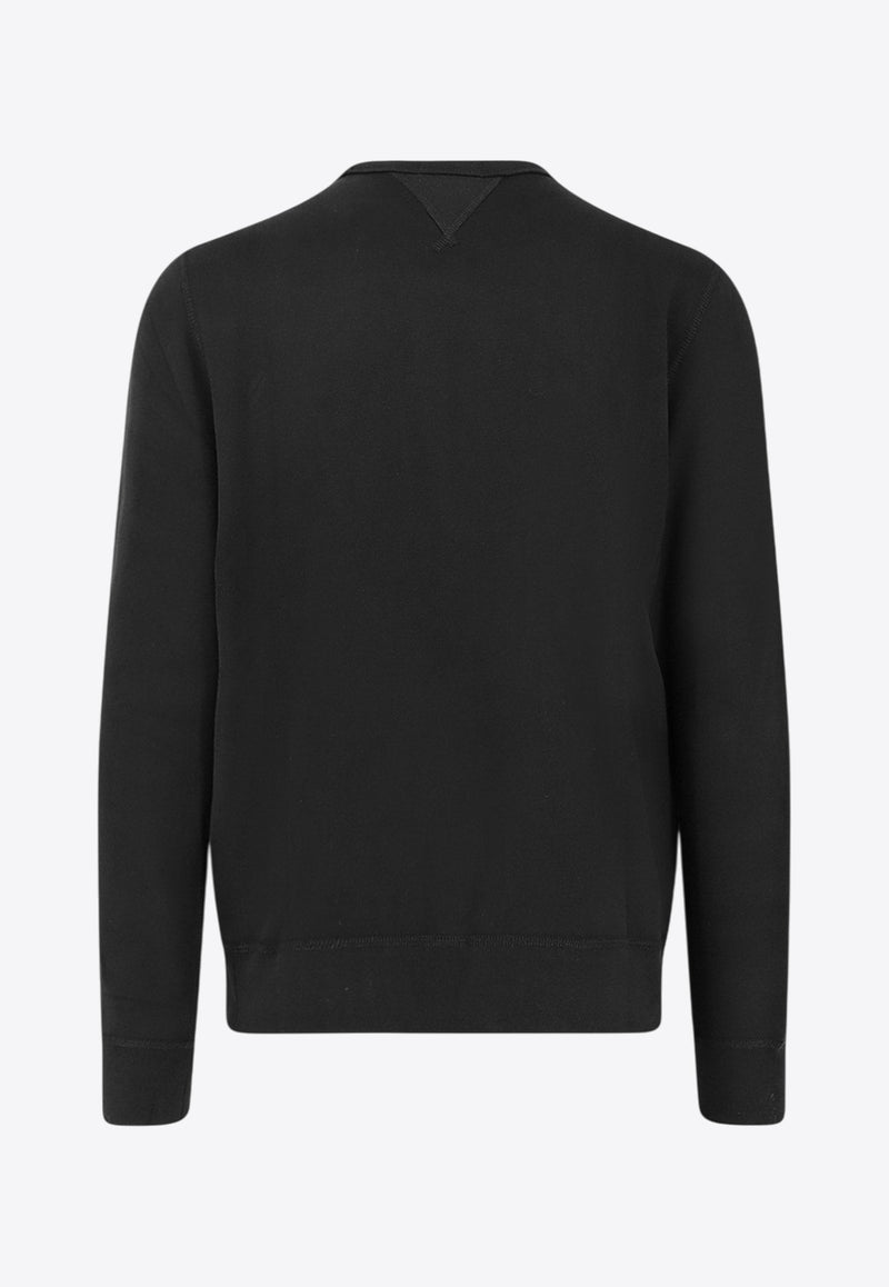 Polo Ralph Lauren Embroidered Logo Crewneck Sweatshirt Black 710766772001_POLO BLACK_29840018