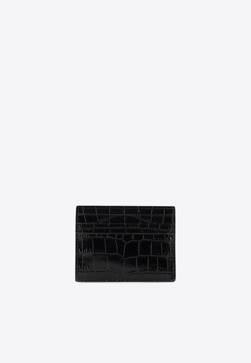 Tom Ford Croc-Embossed Leather Cardholder Black Y0414LCL439G1N001_Black_29843338