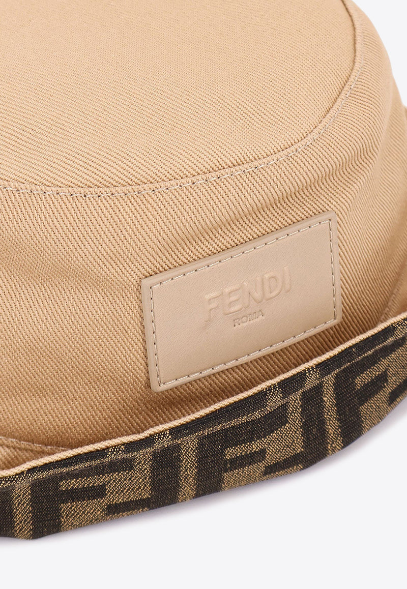 Fendi Logo Patch Monogram Bucket Hat Beige FXQ833AYK7F1TTM_S.+TARTAN MULTICOLOR_29849413