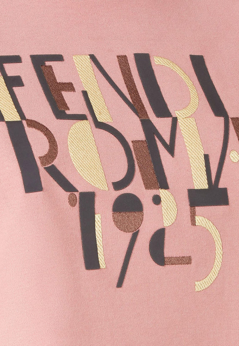 Fendi Fendi Roma 1925 Print T-shirt Pink FS7254AVF9F1T6N_Pink_34276939