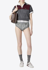 Miu Miu Technical Silk Logo Briefs Gray SP9465SOOO121G_F0112