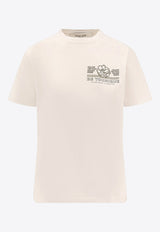 Golden Goose DB Printed Crewneck T-shirt White GWP01220P00211811616_ARTIC WOLF_34795066