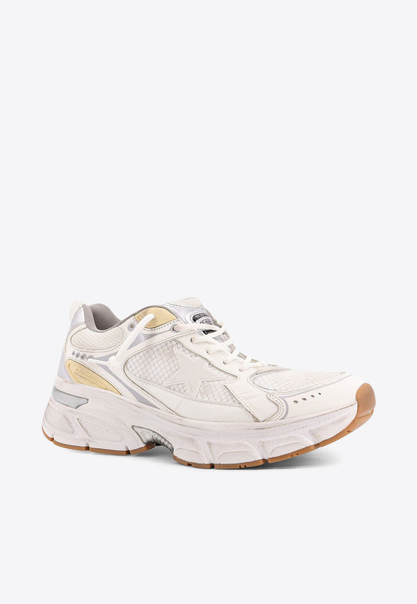 Golden Goose DB Lightstar Leather and Mesh Sneakers White GMF00724F00647610272_White_33032976