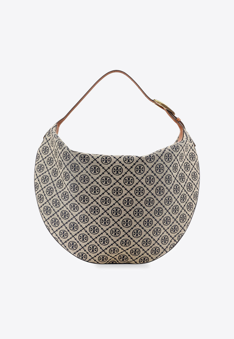 Tory Burch T-Monogram Balloon Jacquard Shoulder Bag Navy 177028405_Tory navy_29844017