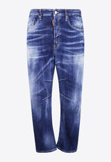 Dsquared2 Faded Straight-Leg Jeans Navy S71LB1704S30664_470