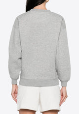 Anine Bing Spencer Logo Sweatshirt Gray A0811531_GRM1