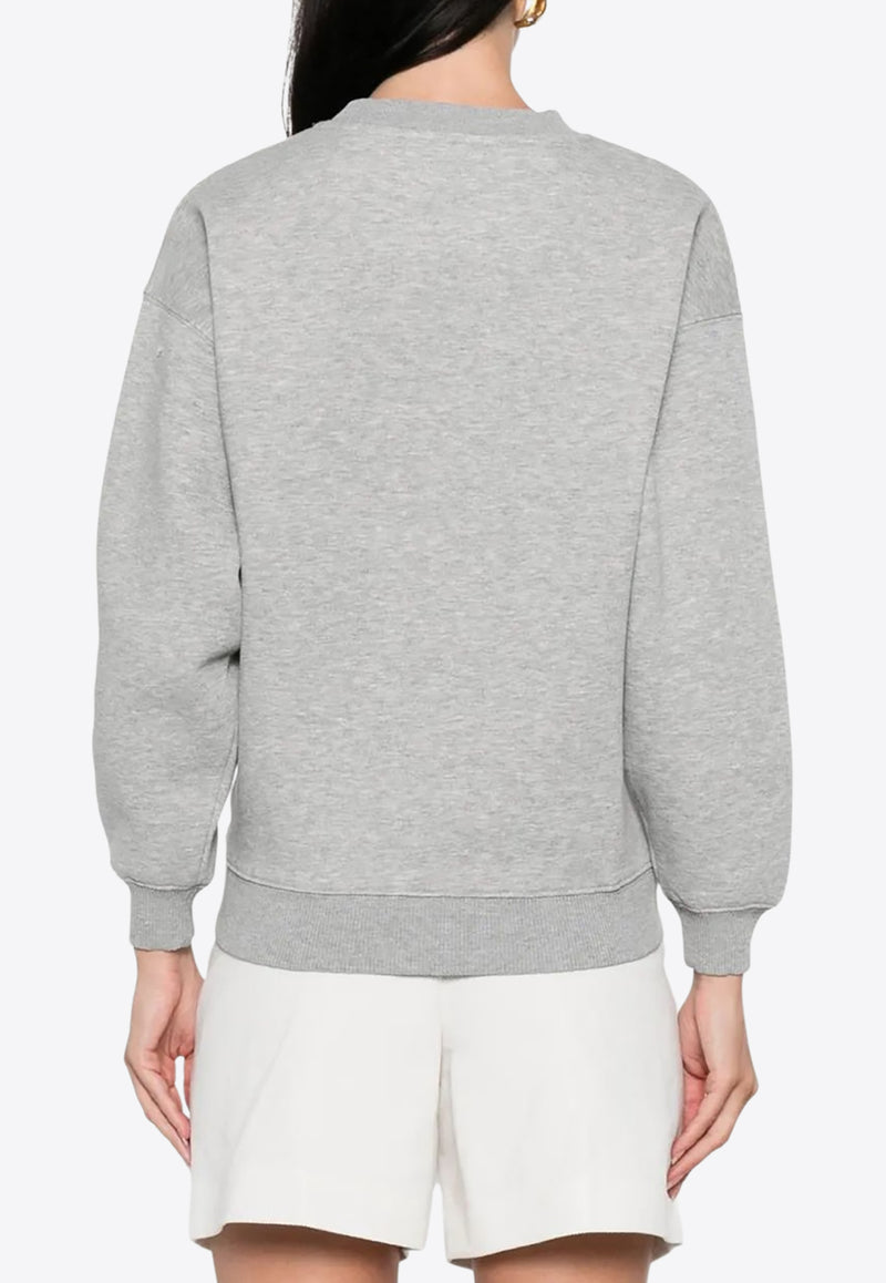 Anine Bing Spencer Logo Sweatshirt Gray A0811531_GRM1