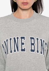Anine Bing Spencer Logo Sweatshirt Gray A0811531_GRM1