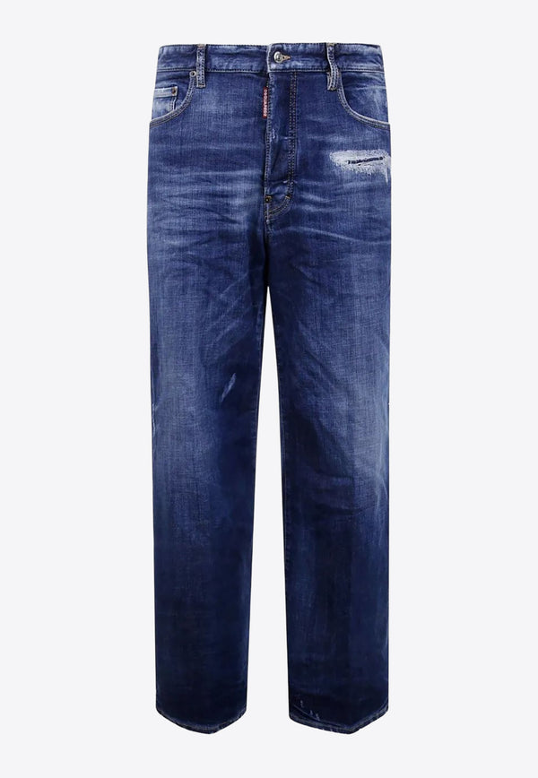 Dsquared2 Distressed Faded Jeans Navy S74LB1730S30872_470