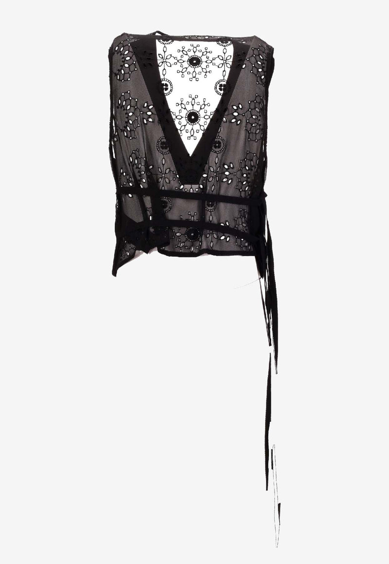 Ann Demeulemeester Tiuku Classic Waistcoat Black B0012742FA558_099