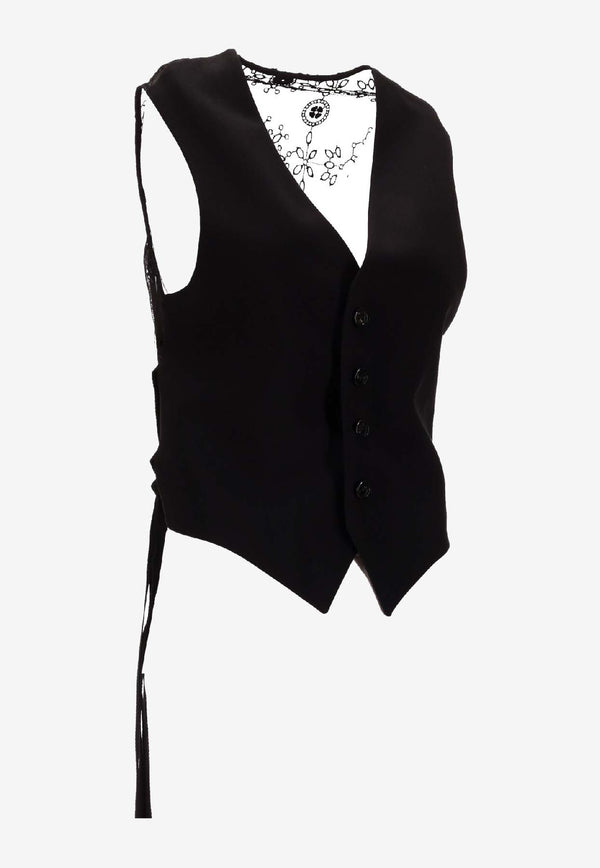 Ann Demeulemeester Tiuku Classic Waistcoat Black B0012742FA558_099