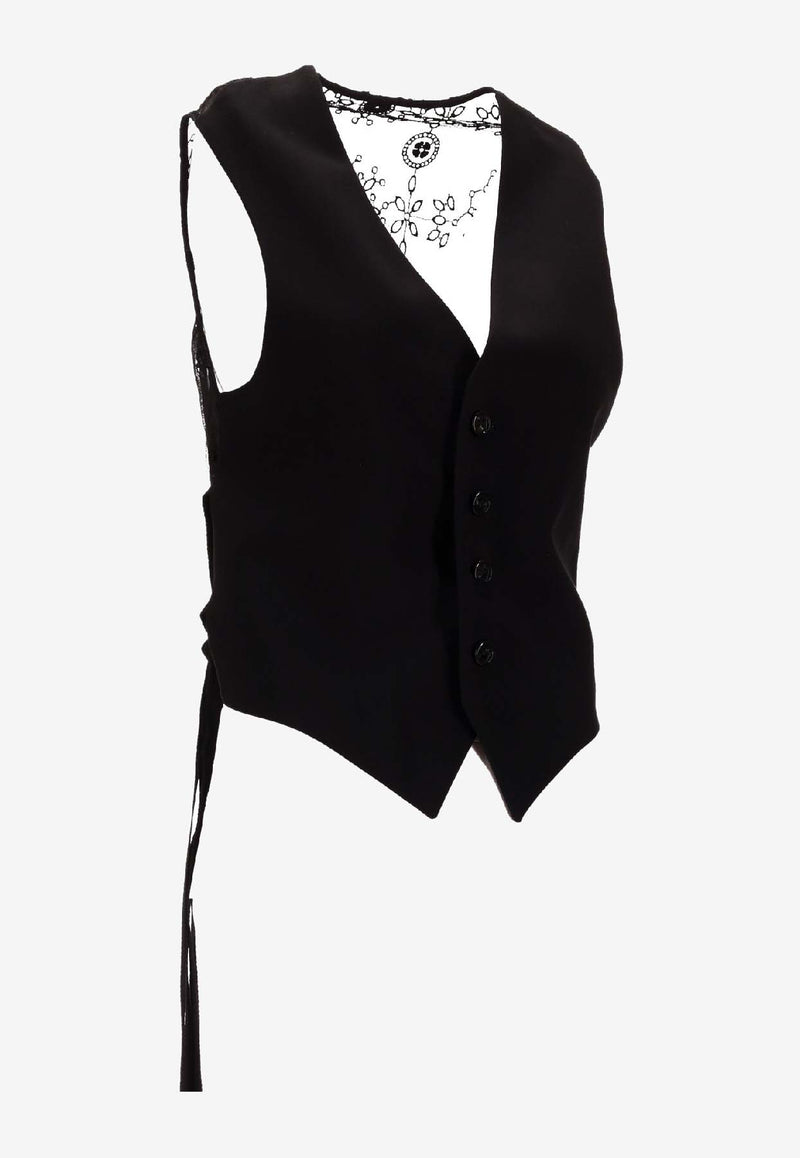 Ann Demeulemeester Tiuku Classic Waistcoat Black B0012742FA558_099